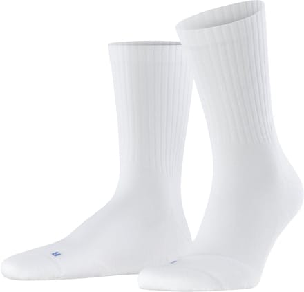 FALKE Run Rib Crew lichte padding katoen functioneel materiaal Sokken unisex wit - maat 37-38