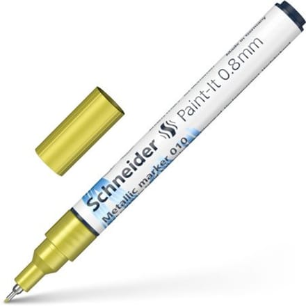 Schneider metallic marker - Paint-It 010 - 0.8mm - geel metallic - S-ML01001063