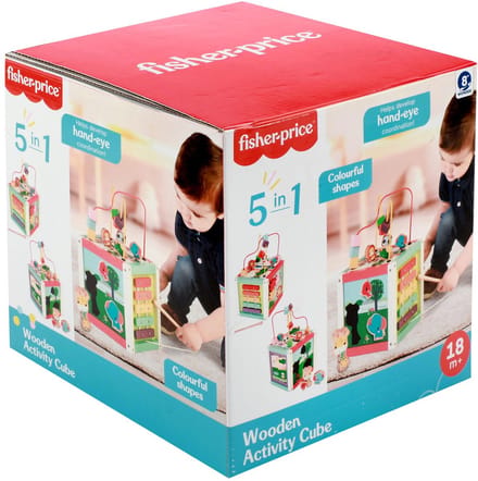 Fisher Price 5In1 Houten Activiteitenkubus