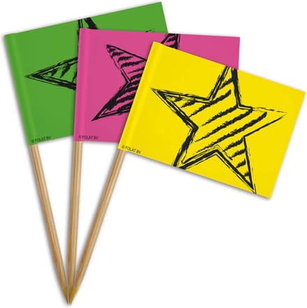 Folat - Neon Party prikkers - 36 stuks