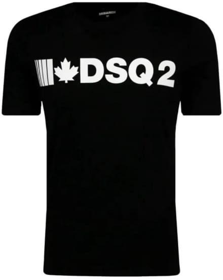 Dsquared2 T-shirt met logoprint - Zwart - Maat 140