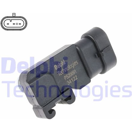 Sensor, inlaatspruitstukdruk DELPHI PS20091-12B1