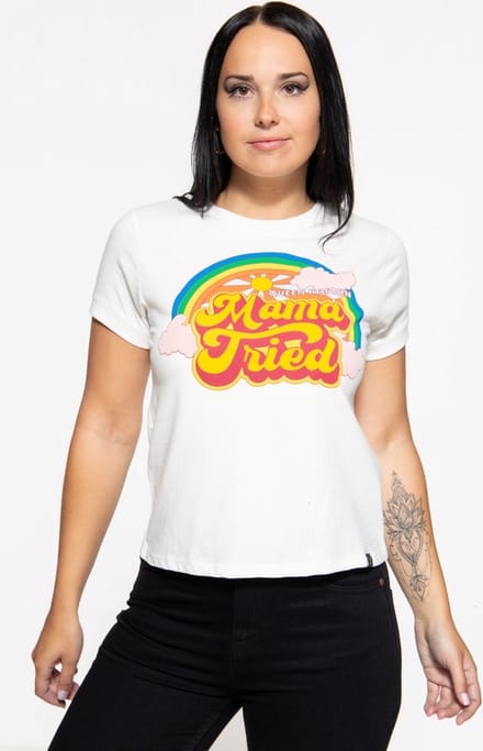 Queen Kerosin Wide F-it -T-shirt QKI11013 Offwhite