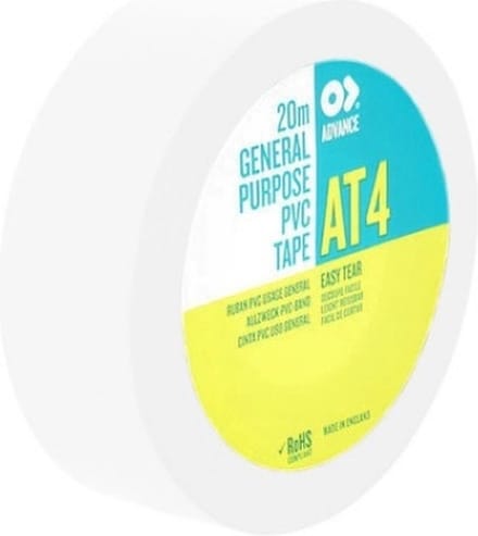 Advance - AT4 - Isolatietape - 19mm x 20m. wit