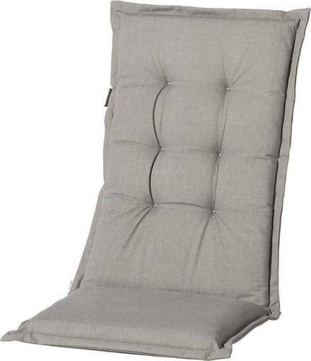 Madison - Tuinkussen - Universeel - Hoge Rug - Oxford Light Grey - 123x50cm - Grijs
