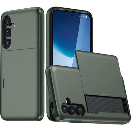 CaseBody Samsung Galaxy A56 Hoesje met Pashouder Groen