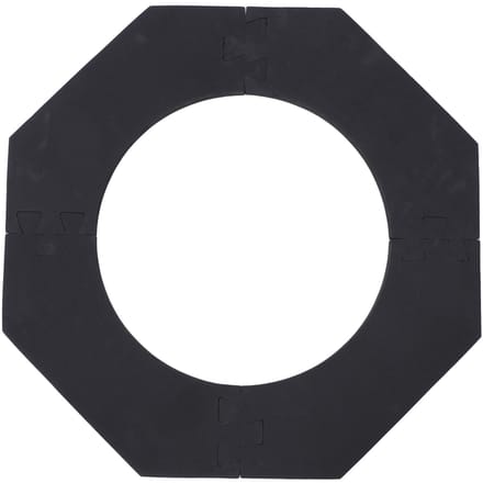 EVA Panneau de protection de fléchettes octogonal mural Protection murale Contour de cible Conception d'épissure black