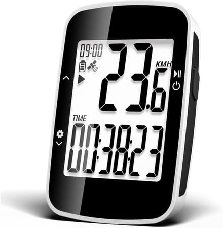 Core® Kilometerteller Fiets - Fietscomputer Draadloos Waterdicht - Snelheidsmeter Fiets - Wit - 10cm x 8cm x 5cm