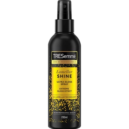 TRESemmé Lamellar Shine-spray – kappersstyling Thermobeschermende glansspray 200 ml – warmtebescherming en glans