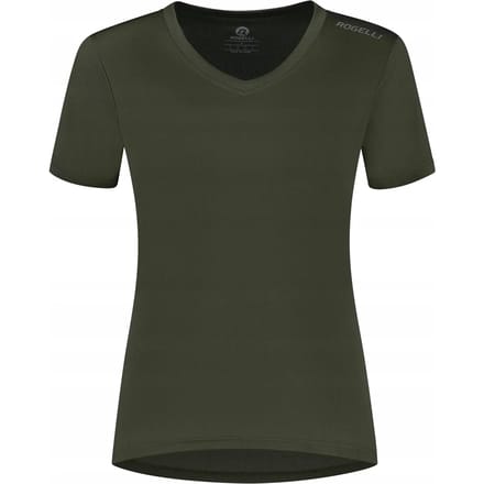 Rogelli Promo Dames Hardloopshirt - Korte mouw - Groen