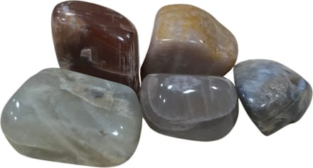 Maansteen multi 100 gr. trommelstenen (mt3)