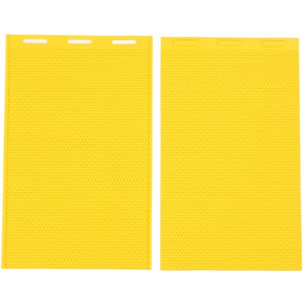 2 pièces Feuilles de presse en cire d'abeille 5,4 mm Silicone Flexible Feuille de fondation en cire d'abeille Équipement d'apiculteur pour jaune