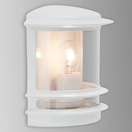 Brilliant Elegant ontworpen buitenwandlamp Hollywood wit