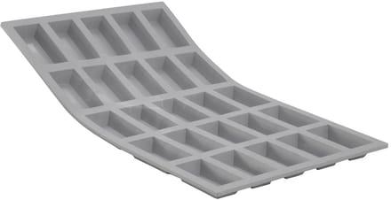 DeBuyer Elastomoule siliconen mal, 25 cakejes, 105 ml per stuk