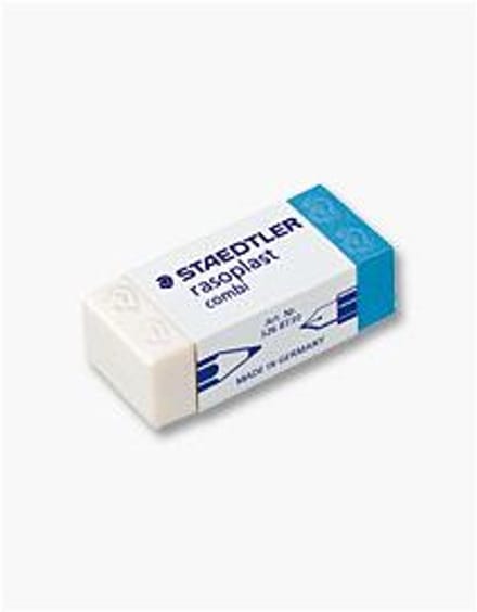 Staedtler rasoplast Combi (42mm x 18mm x 12mm) Gom 526BT30: omdoos van 30 stuks