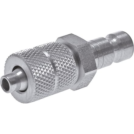 Vernikkeld Messing DN 2.7 (Micro) Luchtkoppeling Insteeknippel 3x4.3 mm Push-On [2 Stuks]