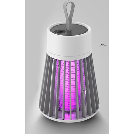 Muggenlamp Laag Geluid Lage Straling USB Opladen Multifunctioneel Draagbaar Muggenlamp grijze kleur