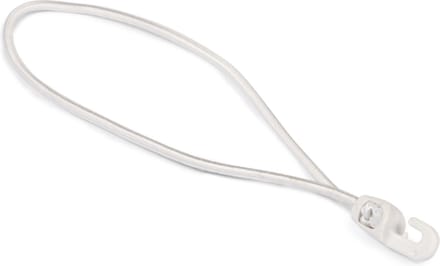 Rubbermagazijn - Spanelastiek - Lus met haak - 25 stuks - Wit - Lengte: 25 cm - Zeer elastisch & slijtvast