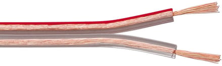 Luidspreker kabel (CCA) - 2x 1,50mm² / transparant - 50 meter