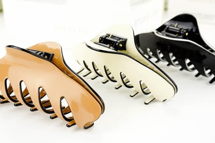 Luxe Haarklem 12 cm (Sierklem) in geschenkdoos (zwart)