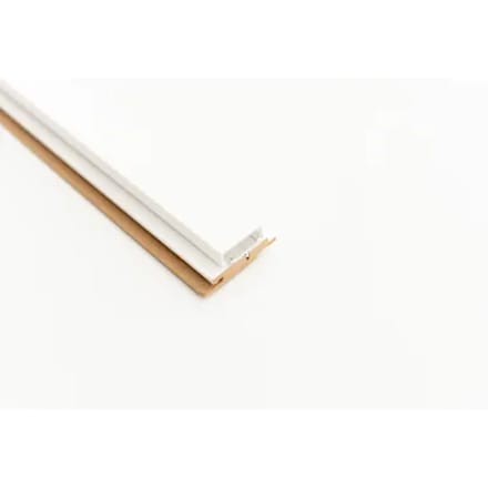 Maestro Latt Led Profielset - White Pvc-profiel + Onderlat - 277cm - 54x20mm