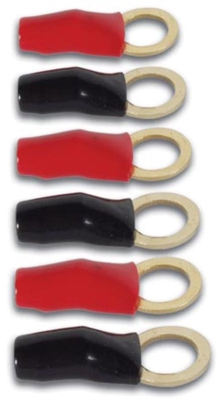 Velleman Kabelschoenset Voor De Wagen - 6 Stuks - Zwart/Rood - 1 cm