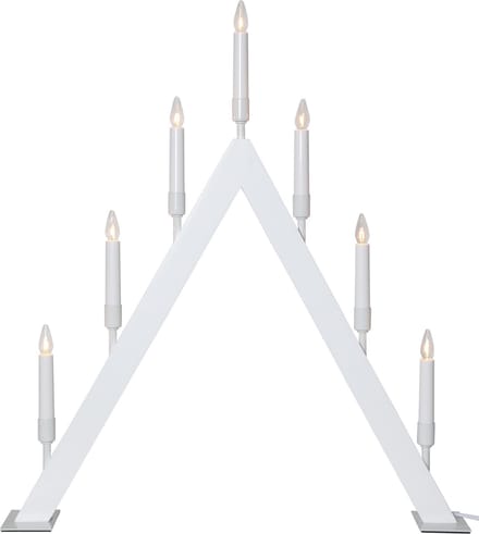 Star Trading kaarsenboog 'Vind', 7 lichtpunten, hout, wit