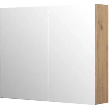 Aquazuro Spiegelkast Napoli - 90cm - Scandinavische Eik - Softclose