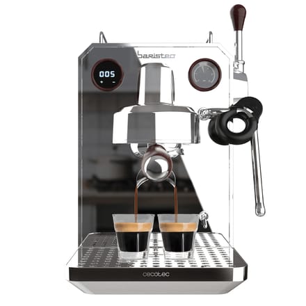 Cecotec Espresso-Kaffeemaschine Barista Baristeo Intima, professionelle Barista-Espressomaschine, Vorbrüh-System, 15 Bar Pumpe, einfaches Befüllen, 1,7L Wassertank und Tassenwärmer