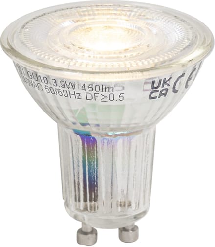 LUEDD GU10 50 dimbare LED lamp 3.9W 450 lm 3000K longlife