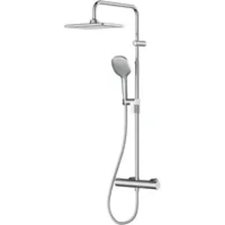 Aquavive Regendouche Tenna - Chroom - Vierkant - Waterbesparend