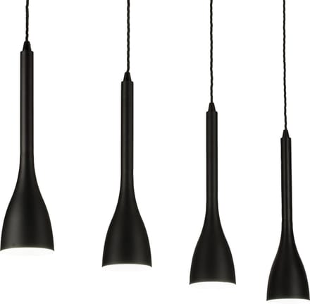 Lumidora Hanglamp 74968 - ZARA - 4 Lichts - GU10 - Zwart - Metaal