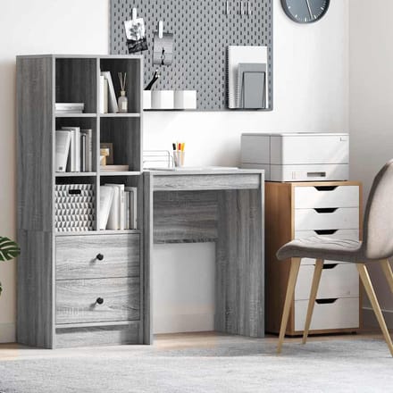 vidaXL - Bureau - Grijs - Sonoma - 60 - x - 40 - x - 76 - cm
