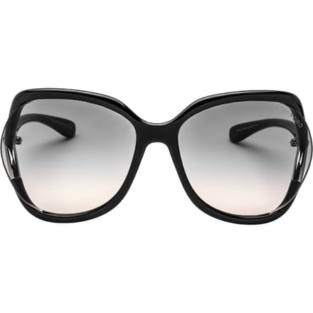 Tom Ford Gradient Smoke Lens Glanzend zwarte zonnebril