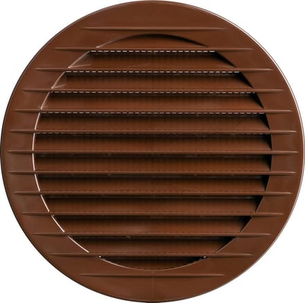Rond Rooster - Ventilatierooster - Luchtcirculatie - Insectengaas - 80 cm - Brons