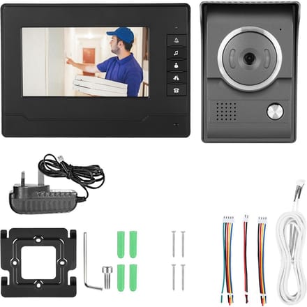 Interphone vidéo filaire étanche 7 pouces TFT/LCD HD avec vision nocturne infrarouge