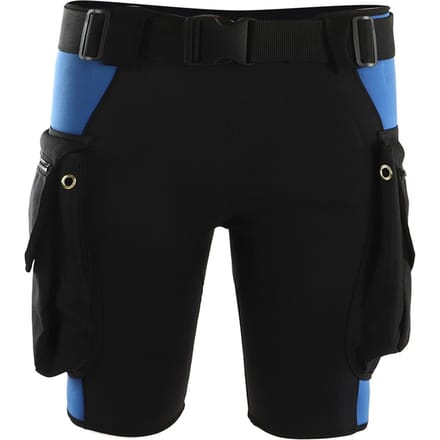 Zwem Short met Zakken Snorkelen Duiken Roestvrij Staal Luchtontluchtingspoort Surfen Duik Korte Broek M gray