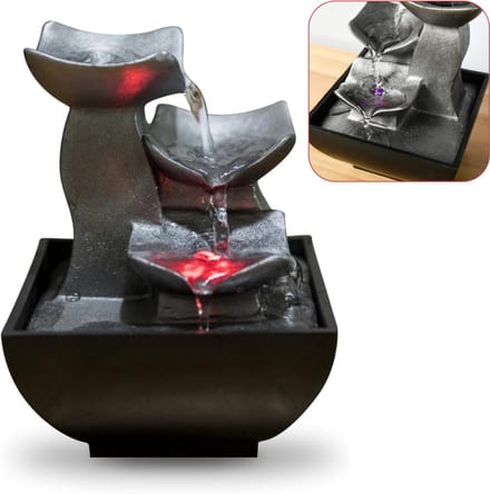 CLVP® Waterornamenten – Waterval – Waterfontein Met Verlichting - Tuindecoratie