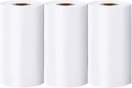 Navulling Mini Pocket Printer - Thermisch Papier - 57x25mm - 3x Rol - Wit