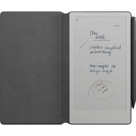 reMarkable Book Folio Premium Leather Black voor Paper Pro Move 7,3"
