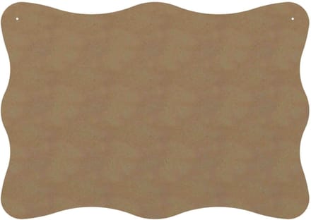 Gomille MDF figuur knutselplaat gegolfd 58 cm creatief speelgoed.