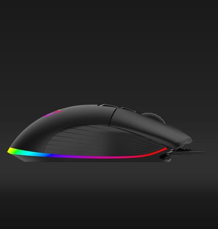 AQIRYS Acrux Gaming Muis – Ergonomisch Rechts - 10000+ DPI Sensor - RGB Verlichting