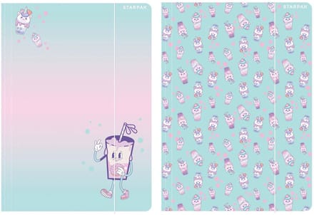 Map met Elastiek A4 Bubble Tea