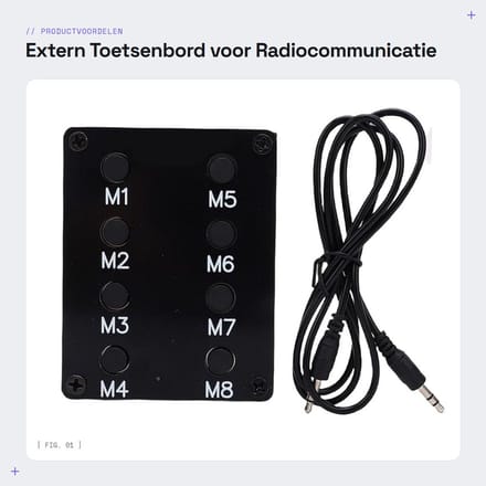 Dailygoods - Extern Toetsenbord voor Radiocommunicatie met SSB CW-modi