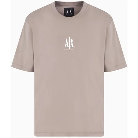 AX Logo Tee Short Sleeve Crew - Brown Shirts