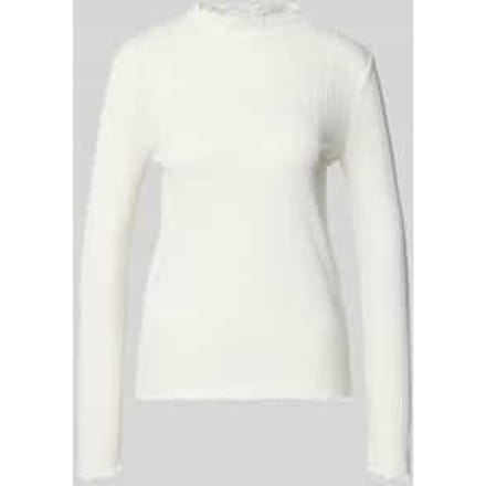Shirt met lange mouwen en opstaande kraag, model 'Sivi'