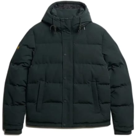 Superdry - Everest Korte Gewatteerde Jas Met Capuchon - Heren - Gewatteerde jassen