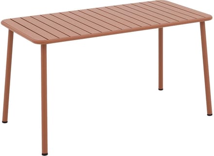 Goossens Tuintafel Verge - Metaal - oranje - 140 x 75 x 70 cm
