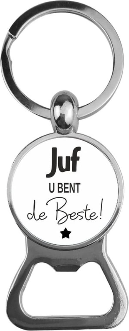 Bieropener Glas -  Juf U Bent De Beste