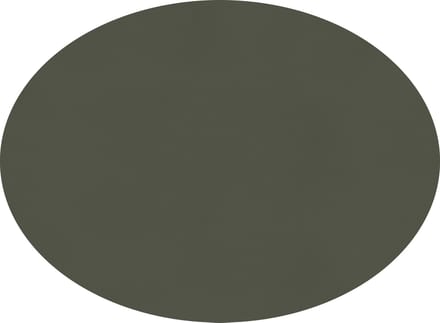 ZICZAC - Placemat TOGO - SET/6 - Ovaal - Dubbelzijdig - Kunstleer - 33x45 cm, grijs